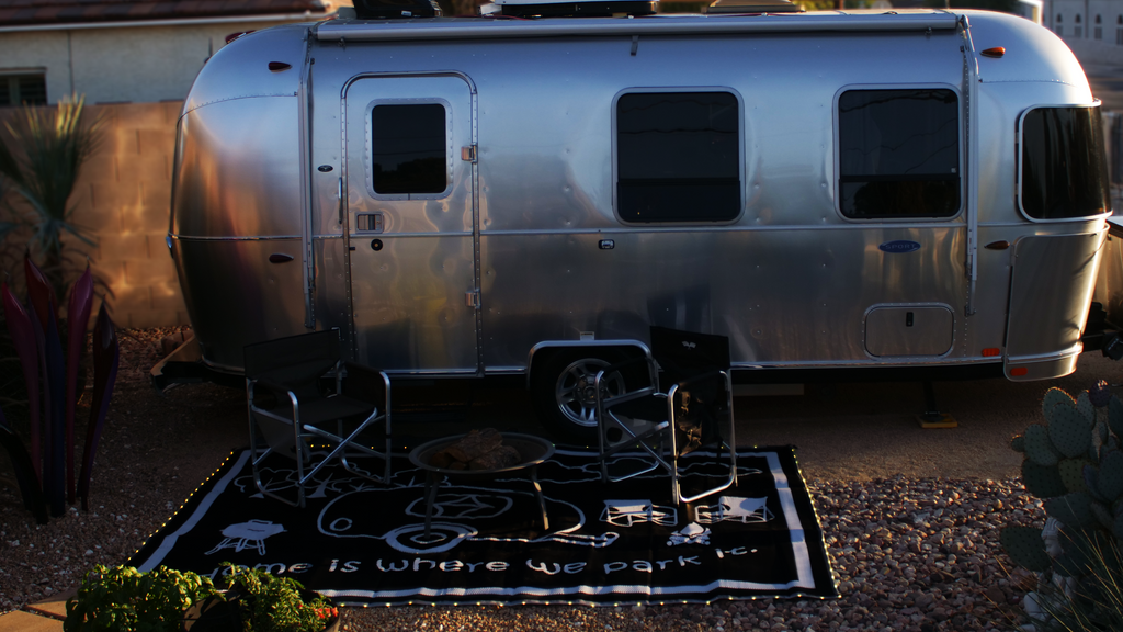 Stylish Camping RV Home Mat with Lights 8'x11' Stylish Camping