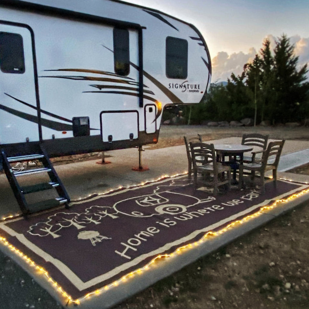 Stylish Camping RV Home Mat with Lights 8'x18' Stylish Camping