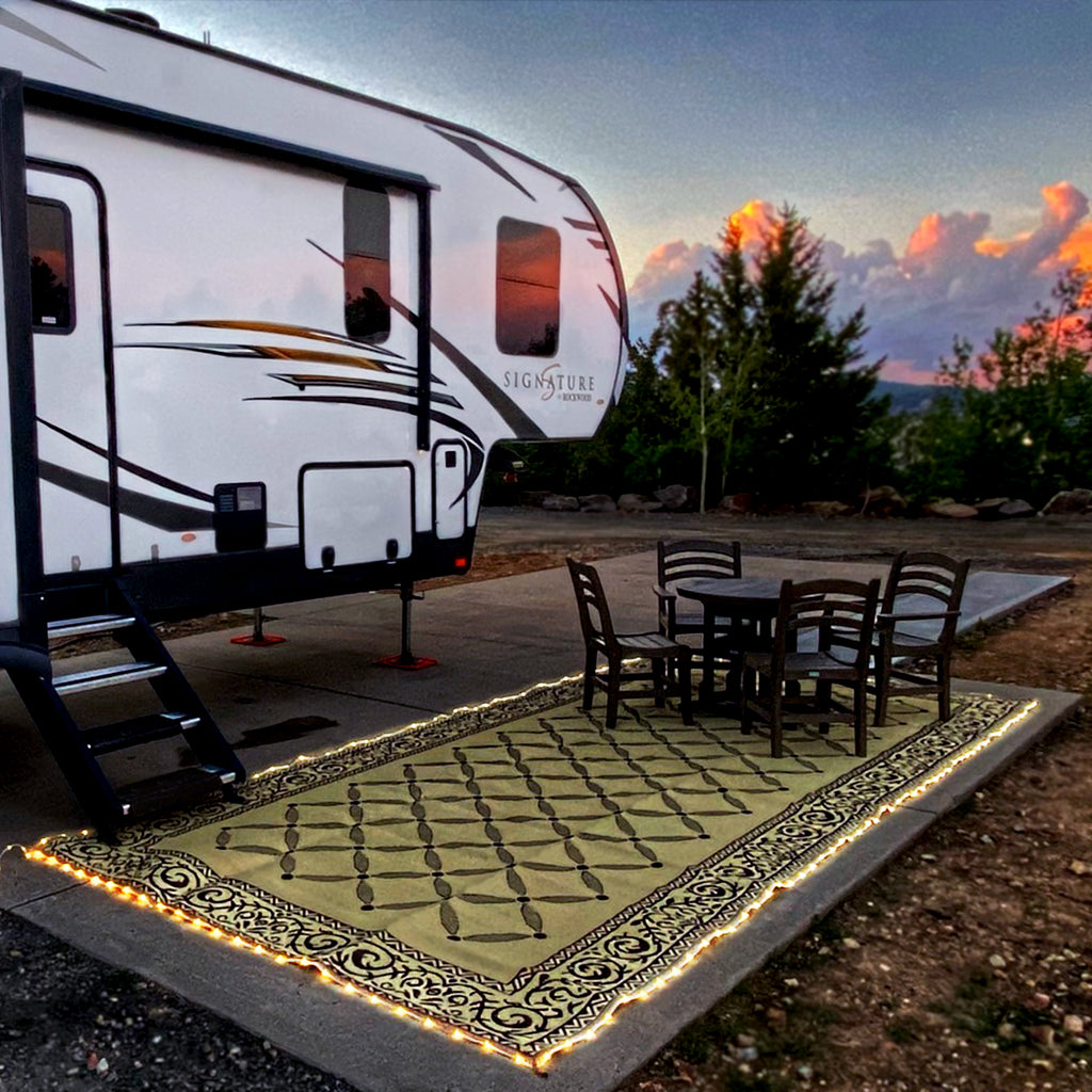 Stylish Camping LED Illuminated Patio Camping Mat 8'x18' Stylish Camping