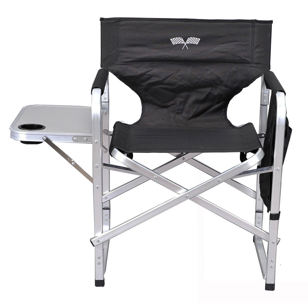 Stylish Camping Director's Chair w/ Side Table & Pockets Stylish Camping