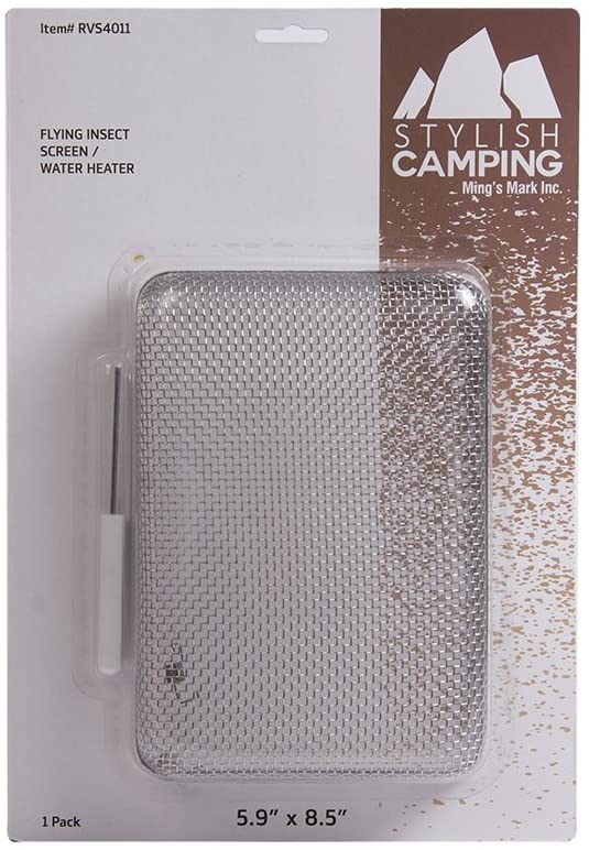 Stylish Camping 5.9-inches x 8.5-inches RV Screen for Water Heater, 1 Pack Stylish Camping