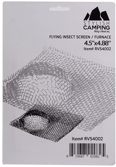Stylish Camping 4.88-inch x 4.5-inch RV Flying Insect Screen for Furnace Stylish Camping