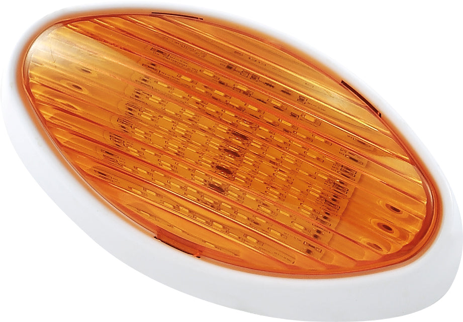 170 Lumens (Clear Lens) & 110 Lumens (Amber Lens) LED Oval Porch Light Stylish Camping