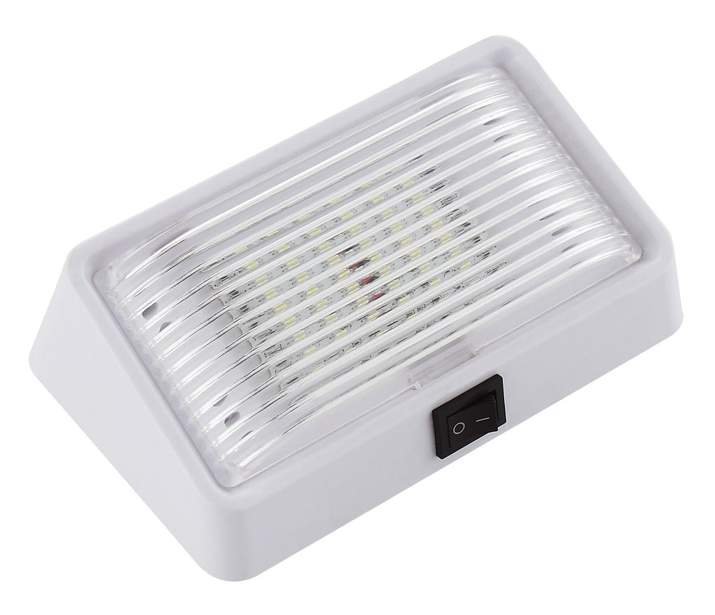 150 Lumens (Clear Lens) & 96 Lumens (Amber Lens) LED Porch Light w/ On-Off Switch Stylish Camping