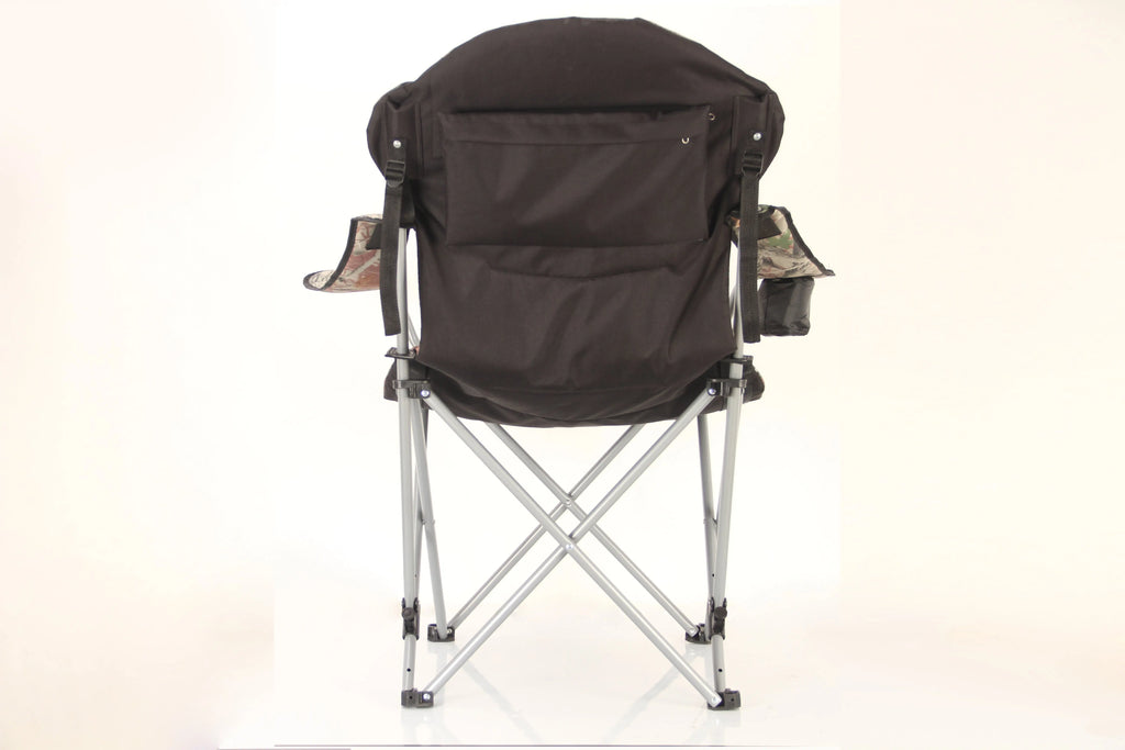 Stylish Camping Foldable Black/Camo Reclining Camp Chair Stylish Camping